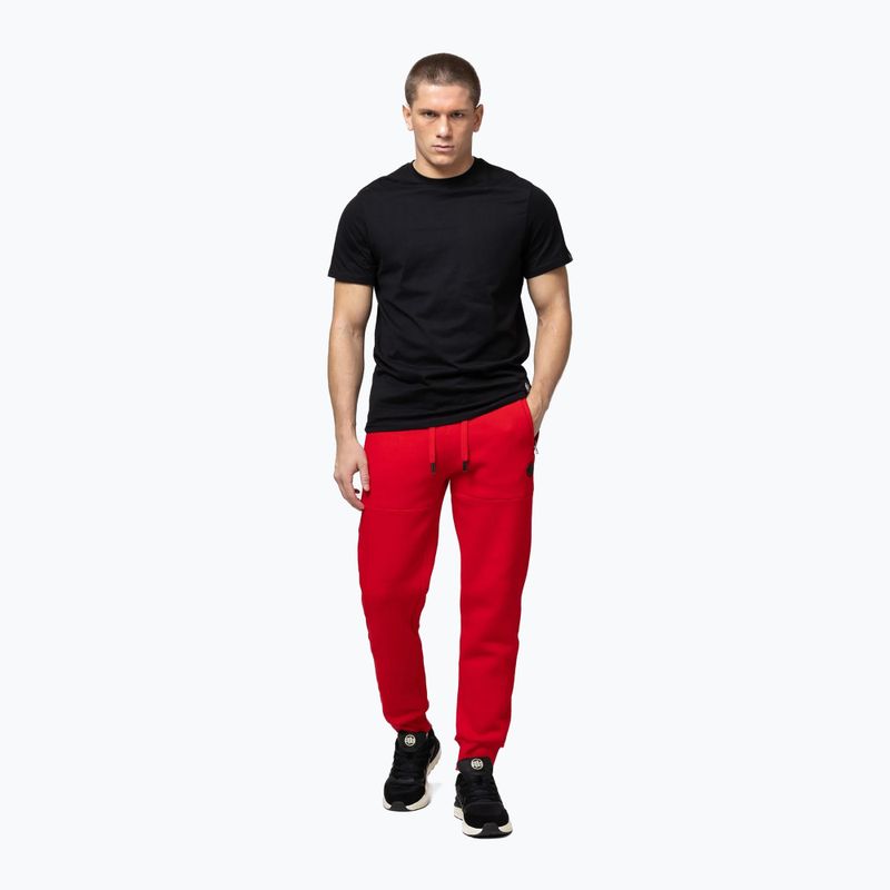 Pantaloni uomo Pitbull Small Logo HD Track red 2
