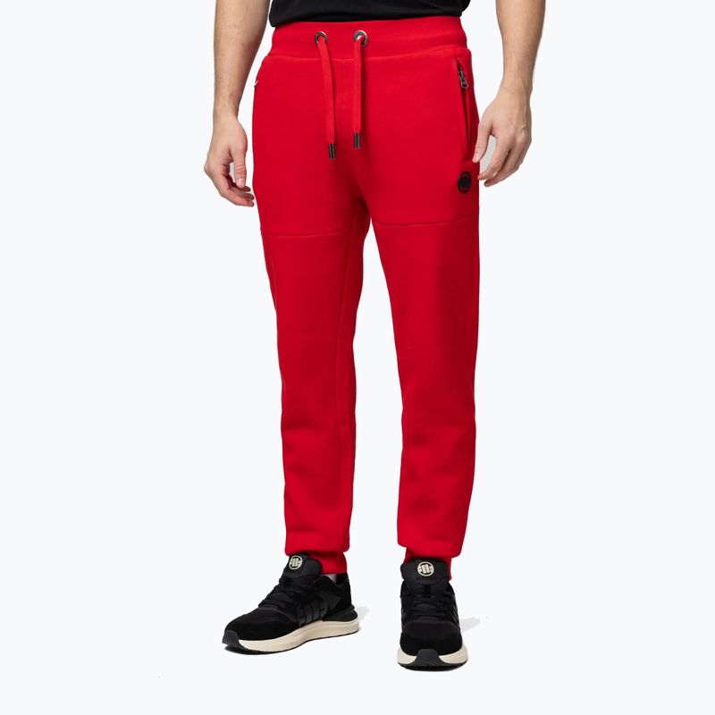 Pantaloni uomo Pitbull Small Logo HD Track red 4