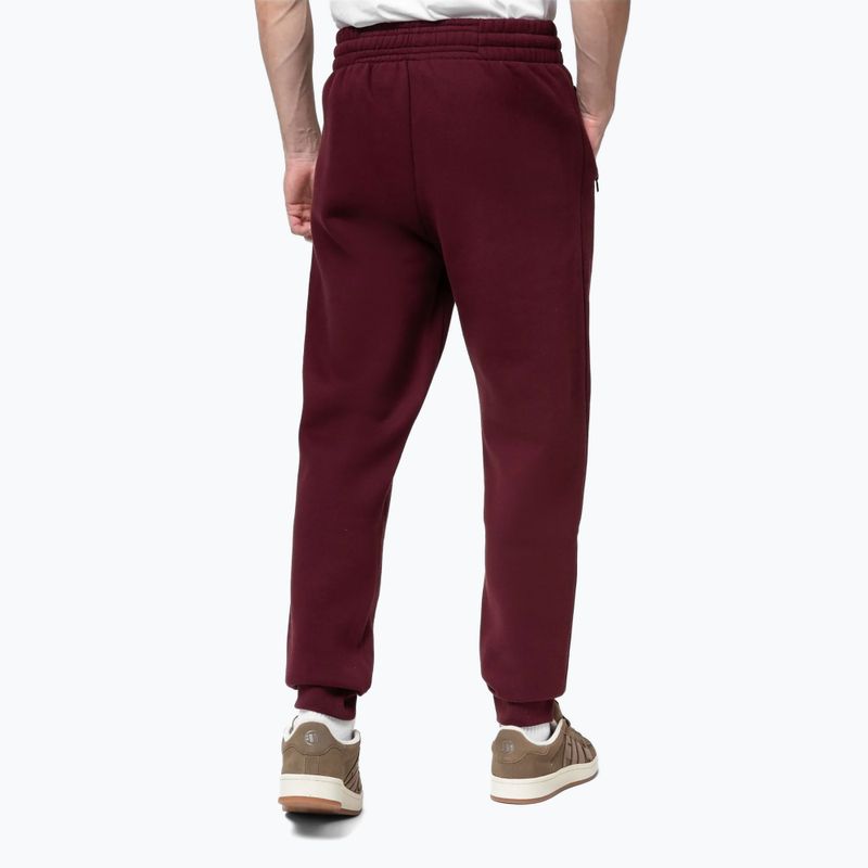 Pantaloni uomo Pitbull Hilltop Track Hatton burgundy 3