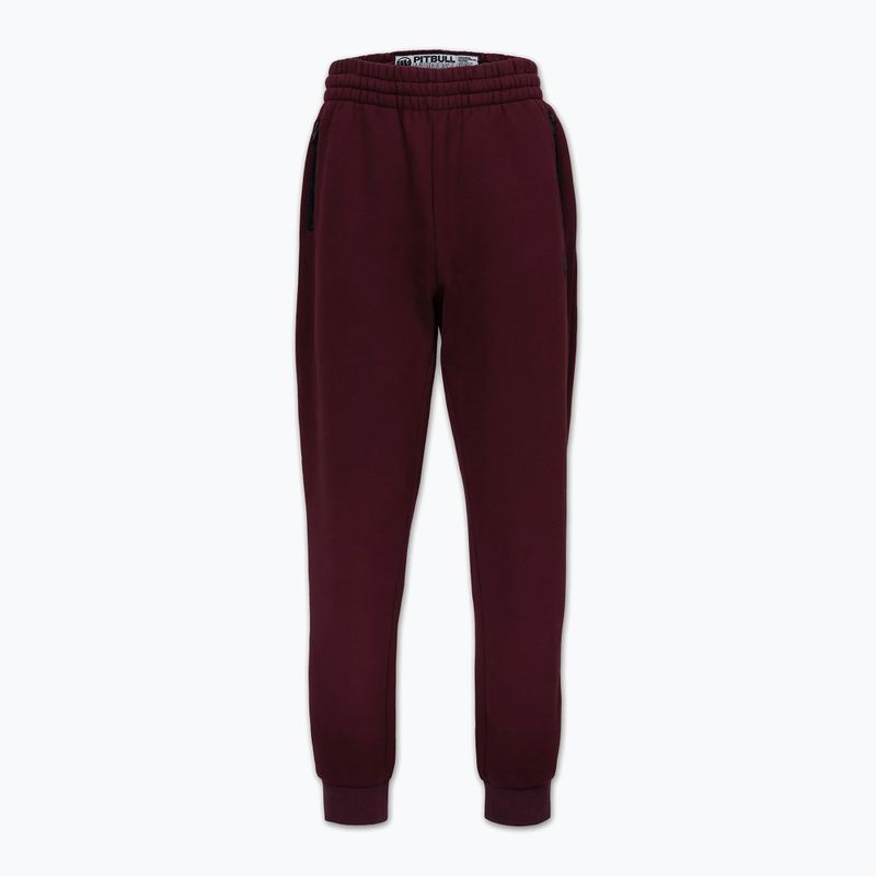 Pantaloni uomo Pitbull Hilltop Track Hatton burgundy 5