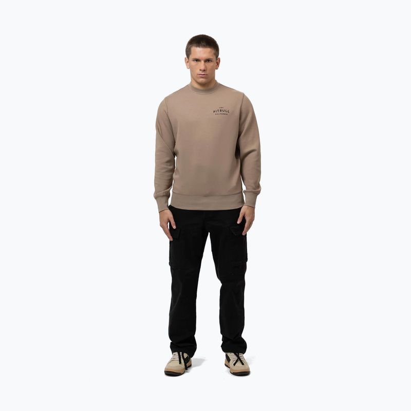 Felpa uomo Pitbull Sampson Crewneck Sweatshirt pale sand 2