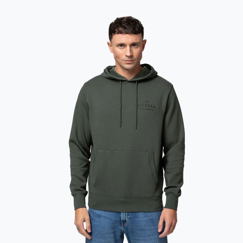 Felpa da uomo Pitbull Sampson Hooded Sweatshirt old green