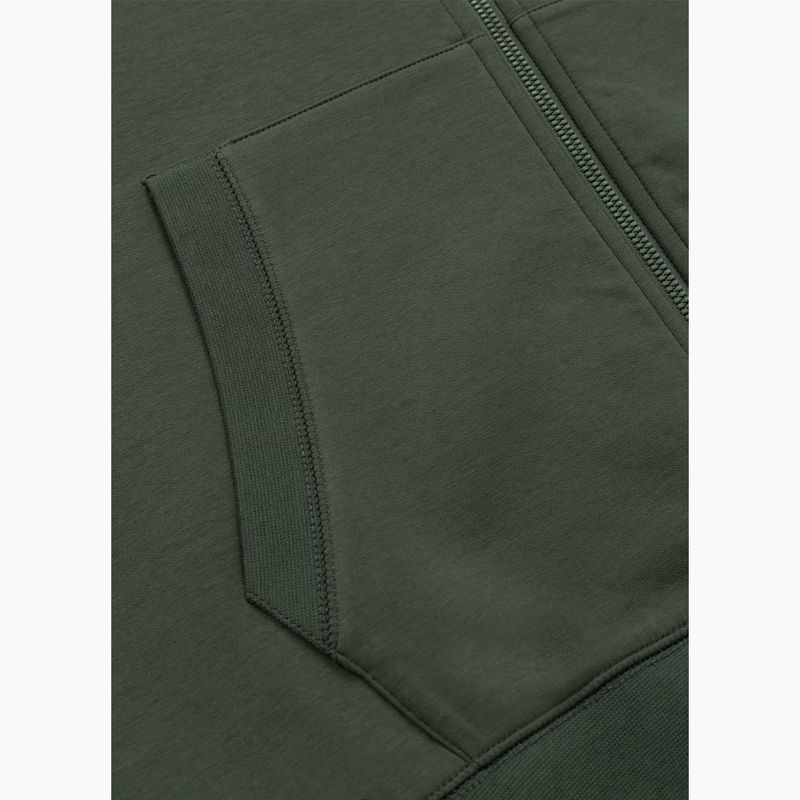 Felpa uomo Pitbull Sampson Hooded Zip Sweatshirt old green 11