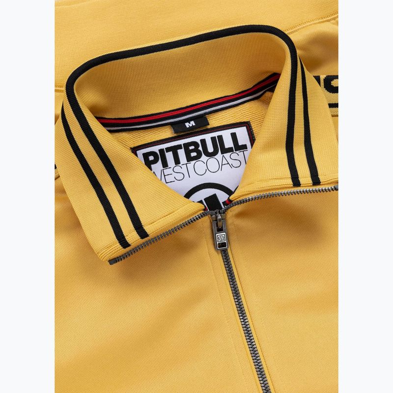 Felpa uomo Pitbull Trackjacket Tape Logo Terry Group pale yellow 8