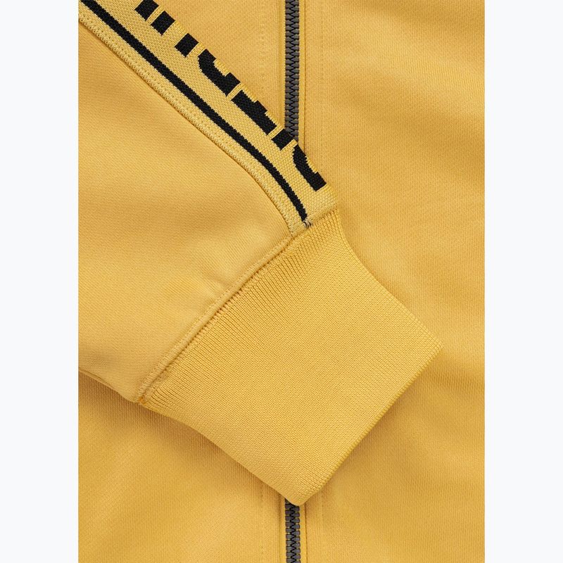 Felpa uomo Pitbull Trackjacket Tape Logo Terry Group pale yellow 9