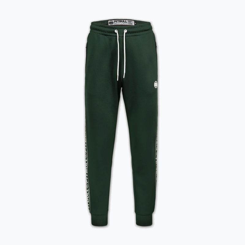 Pantaloni uomo Pitbull Trackpants Tape Logo Terry Group bottle green 6