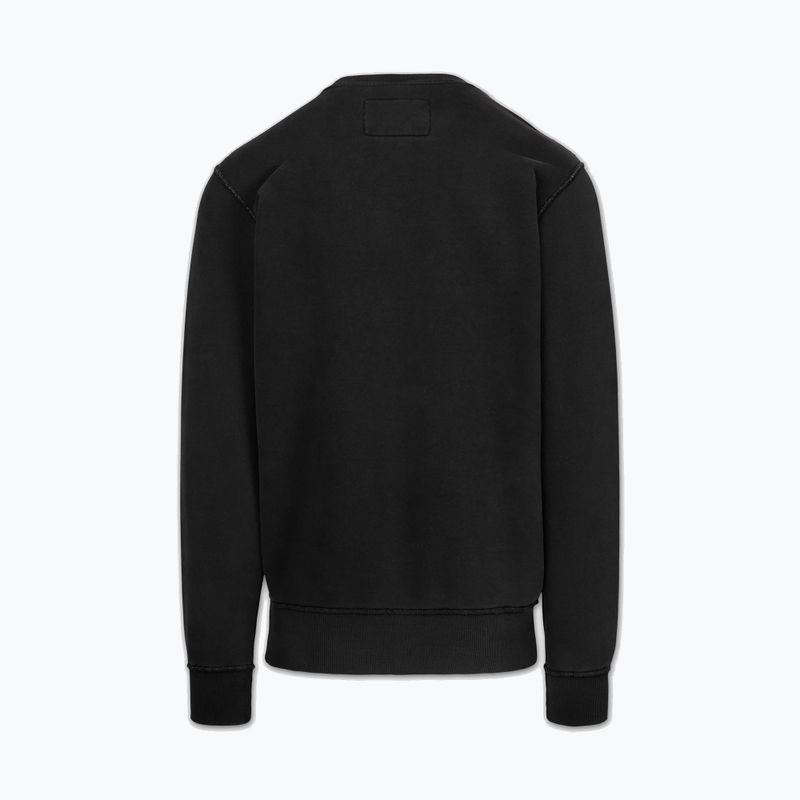 Felpa uomo Pitbull Hackett Crewneck washed dark graphite 5