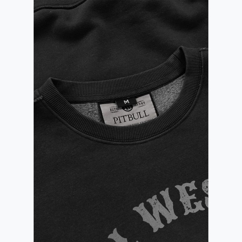 Felpa uomo Pitbull Strenght & Respect Crewneck washed dark graphite 7