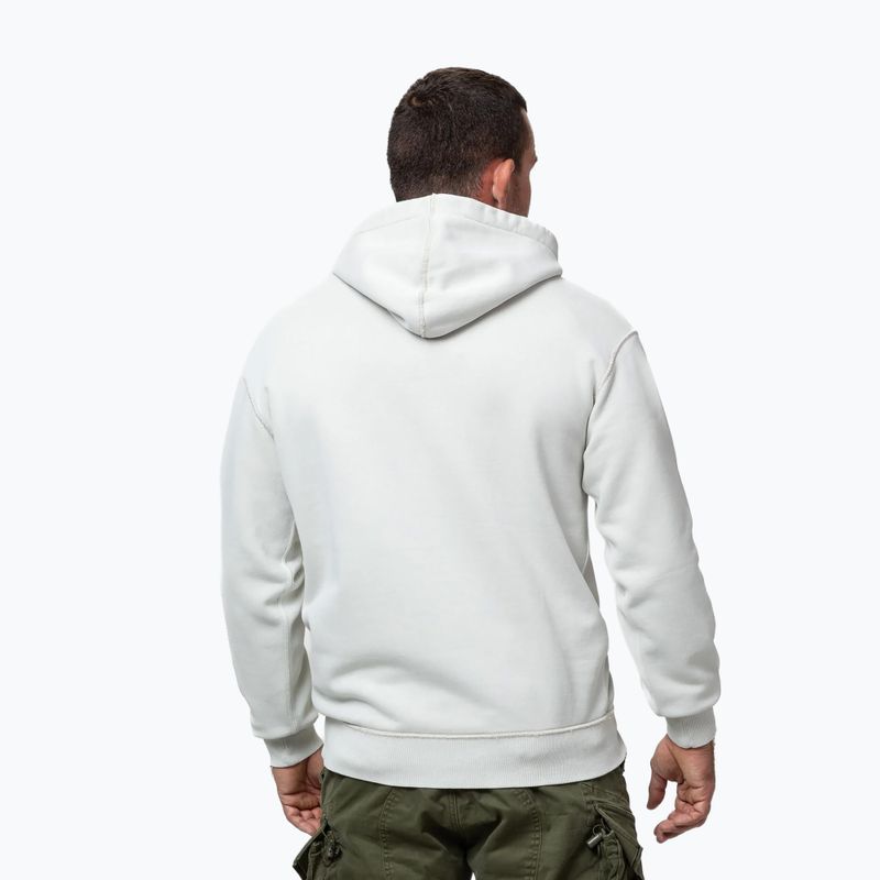 Felpa uomo Pitbull Orlando Hooded white stone 3