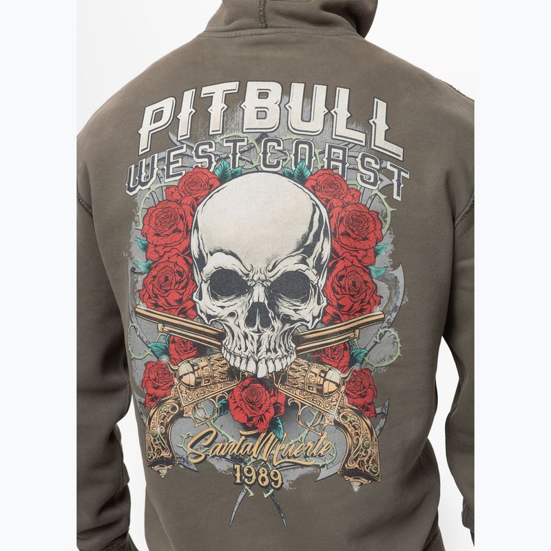 Felpa uomo Pitbull Santa Muerte Hooded major olive 4