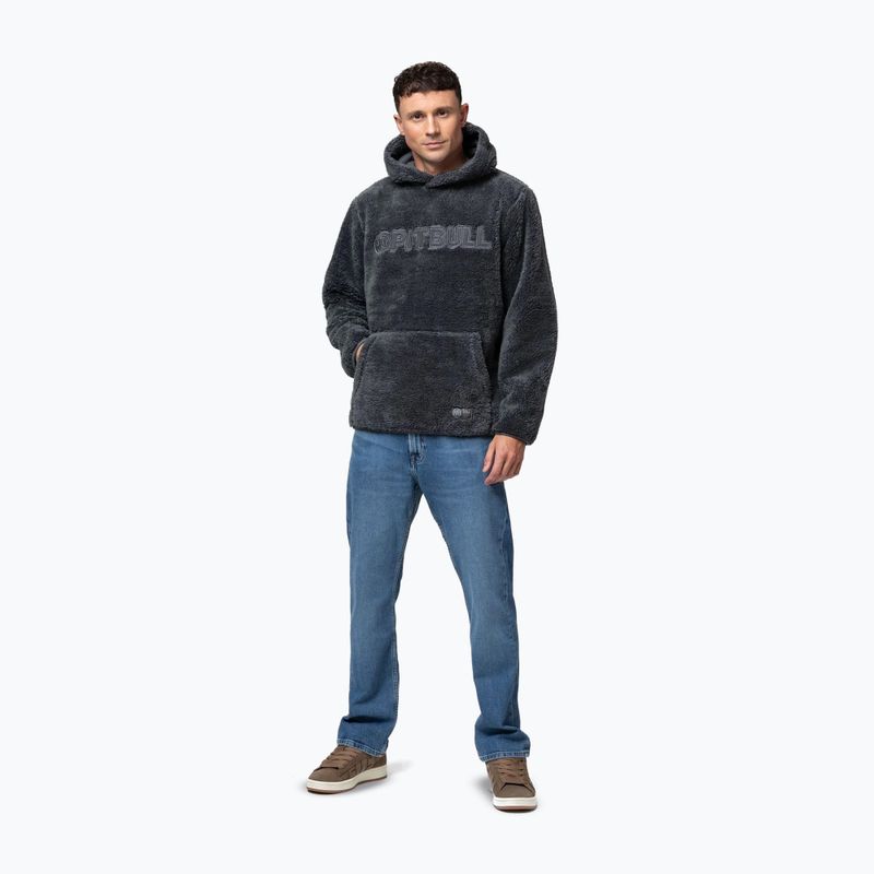 Felpa uomo Pitbull Aragon Hooded graphite 2