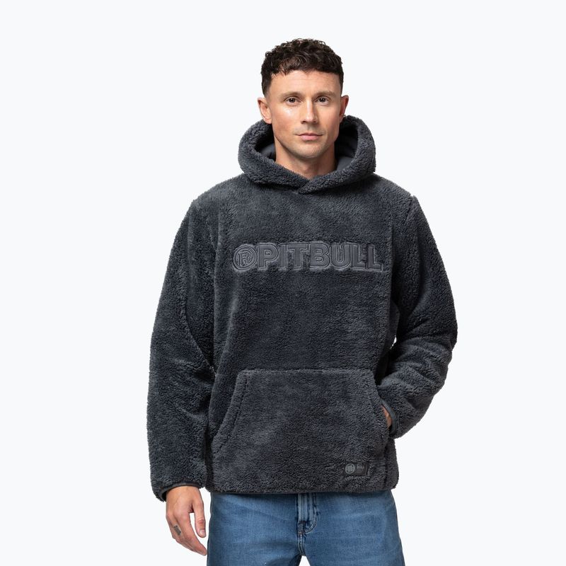 Felpa uomo Pitbull Aragon Hooded graphite 4