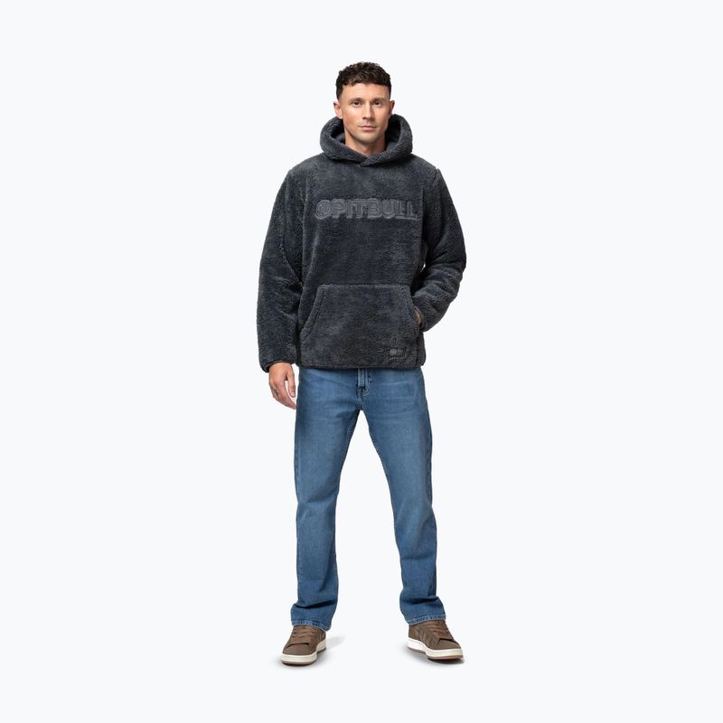 Felpa uomo Pitbull Aragon Hooded graphite 5