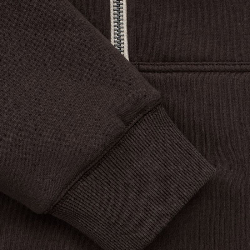 Felpa uomo Pitbull Ruffin Detroit Hooded Zip dark chocolate 10