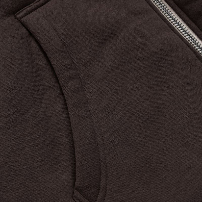 Felpa uomo Pitbull Ruffin Detroit Hooded Zip dark chocolate 11