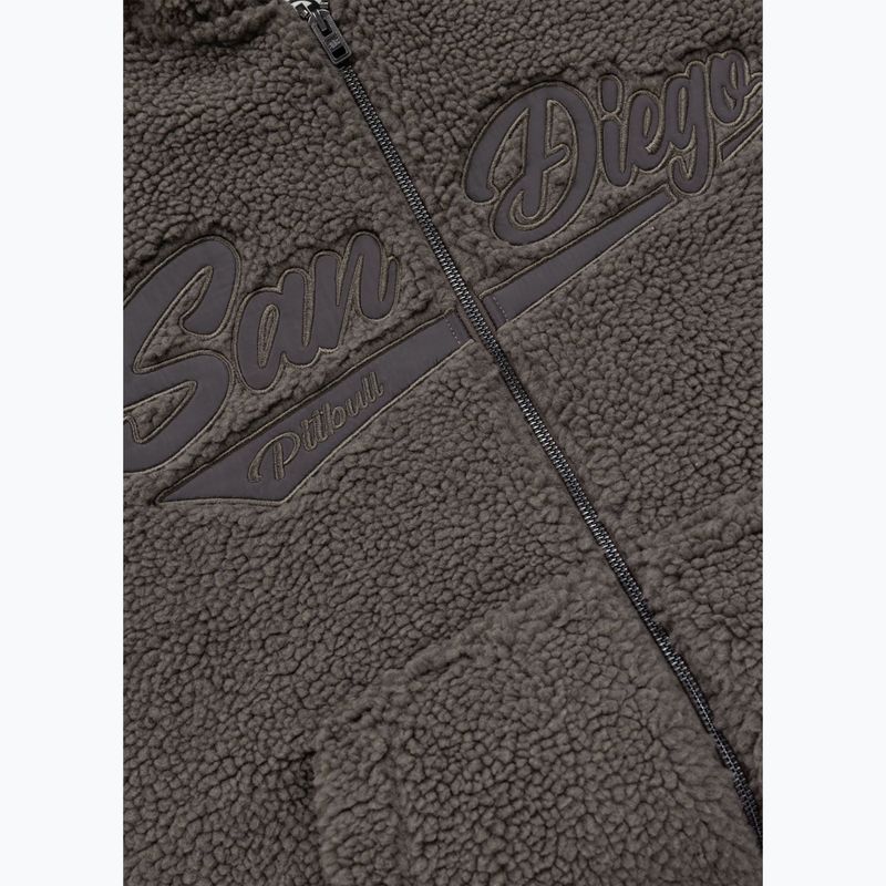 Felpa uomo Pitbull Galaxy Hooded Zip taupe 8