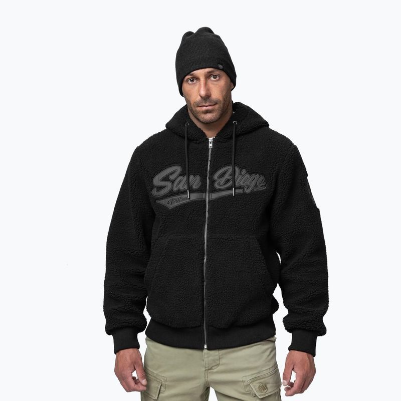 Felpa uomo Pitbull Galaxy Hooded Zip black 4
