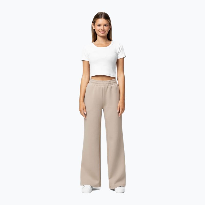 Pantaloni donna Pitbull Open Discovery Track Pants cappuccino 2