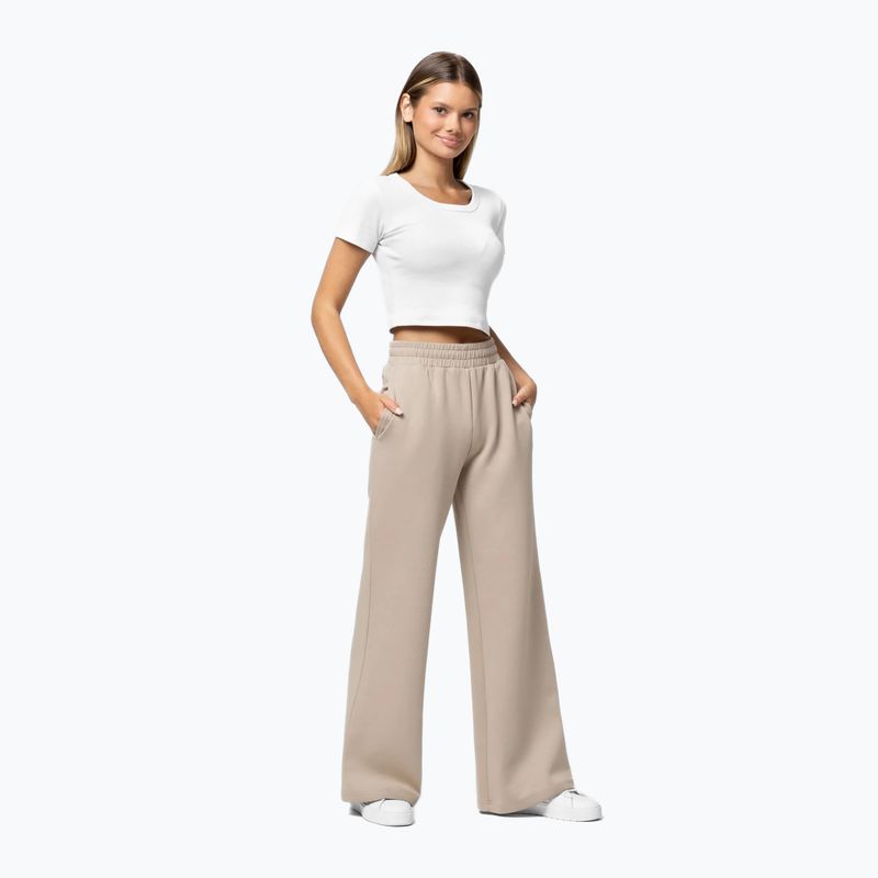 Pantaloni donna Pitbull Open Discovery Track Pants cappuccino 4