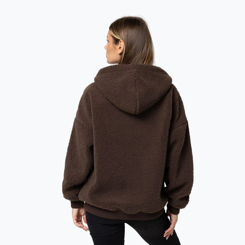 Felpa donna Pitbull Daisy Hooded Zip dark chocolate 3