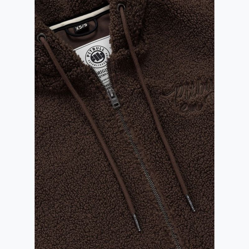 Felpa donna Pitbull Daisy Hooded Zip dark chocolate 8