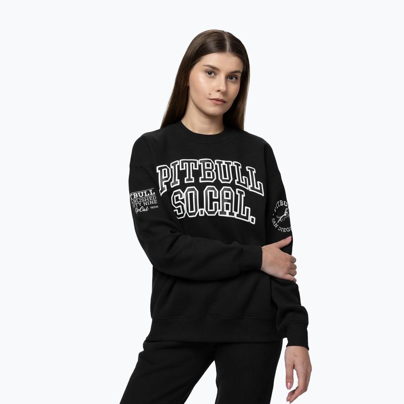 Felpa donna Pitbull Crewneck Fiora black/black 4