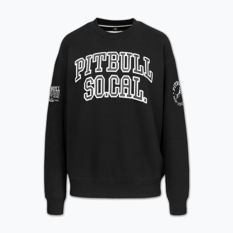 Felpa donna Pitbull Crewneck Fiora black/black 5