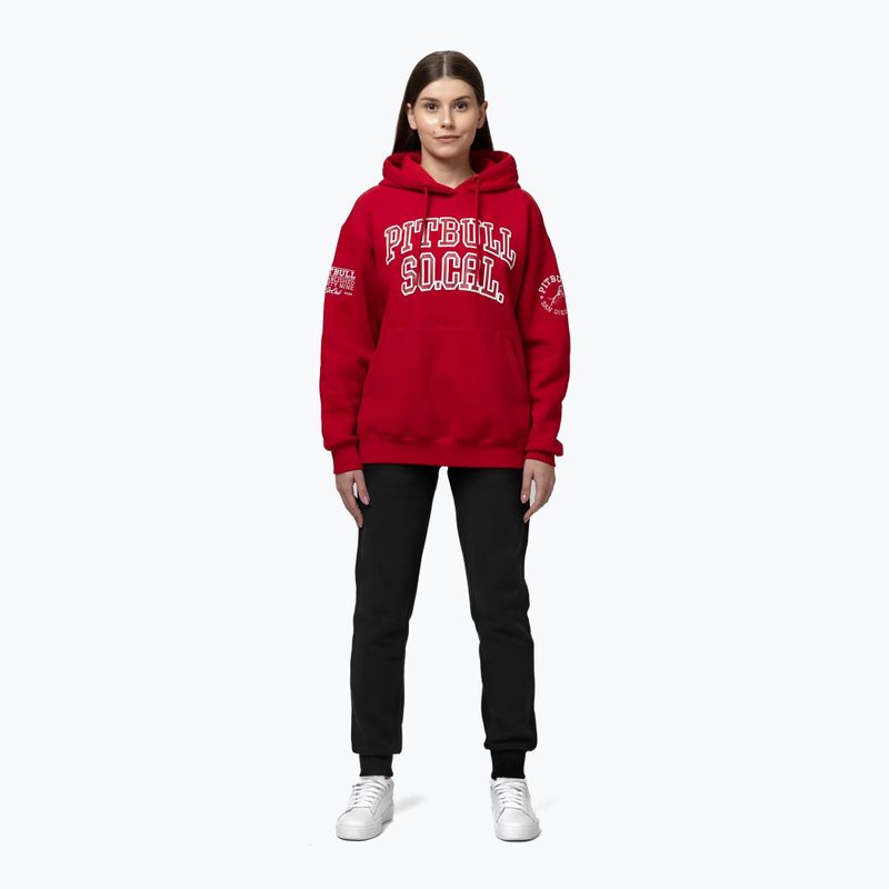 Felpa donna Pitbull Fiora Hooded wild red 2