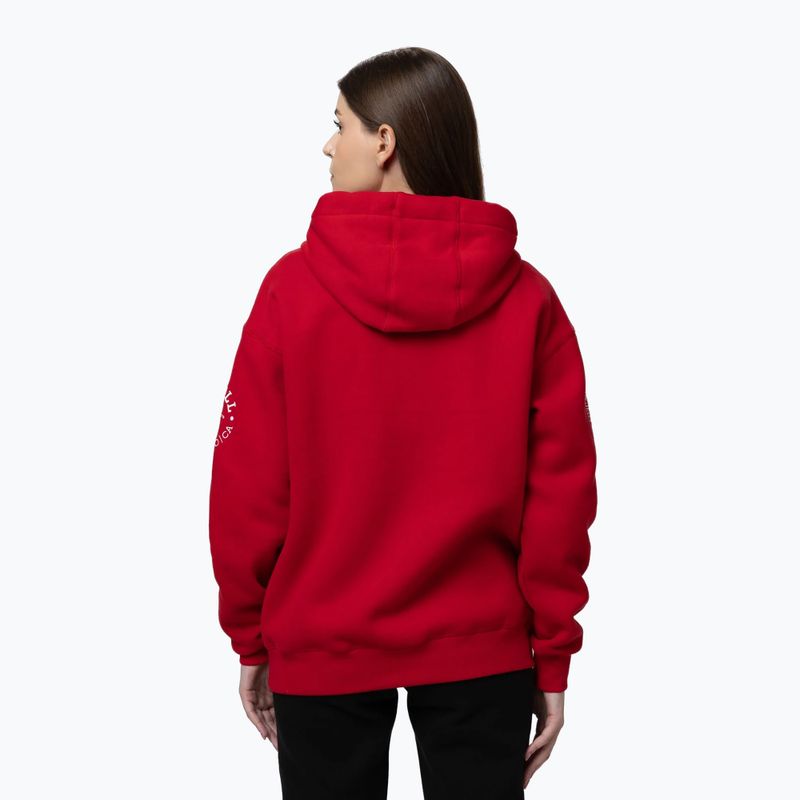 Felpa donna Pitbull Fiora Hooded wild red 3