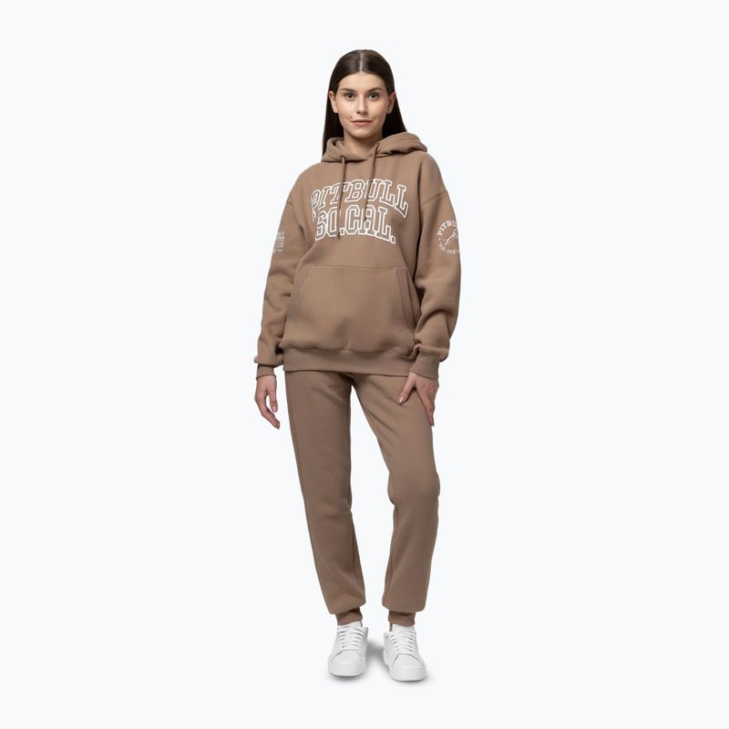 Felpa donna Pitbull Fiora Hooded chocolate mousse 3