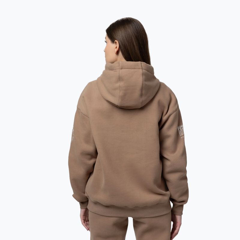 Felpa donna Pitbull Fiora Hooded chocolate mousse 4