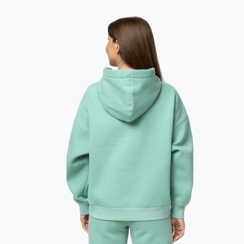 Felpa con cappuccio donna Pitbull California Hooded light mint 3