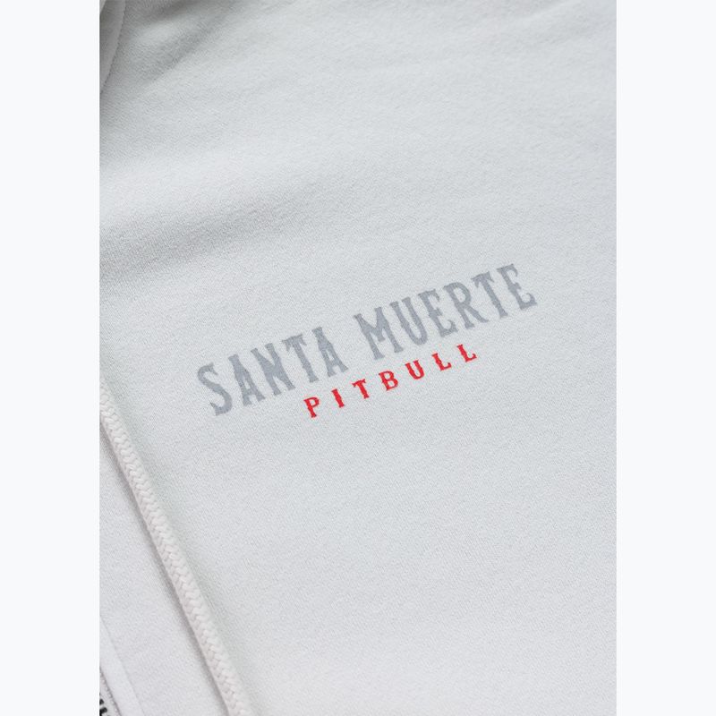 Felpa donna Pitbull Santa Muerte Hooded Zip White Stone 11
