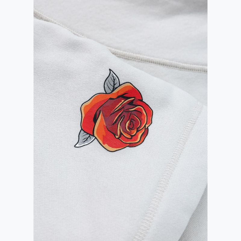 Felpa donna Pitbull Santa Muerte Hooded Zip White Stone 12