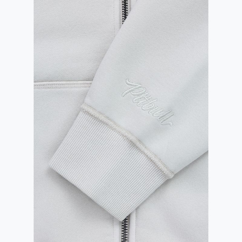 Felpa donna Pitbull Santa Muerte Hooded Zip White Stone 13