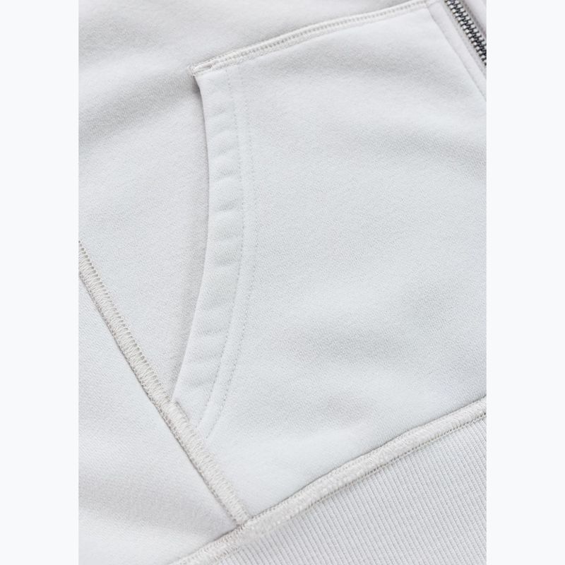 Felpa donna Pitbull Santa Muerte Hooded Zip White Stone 14