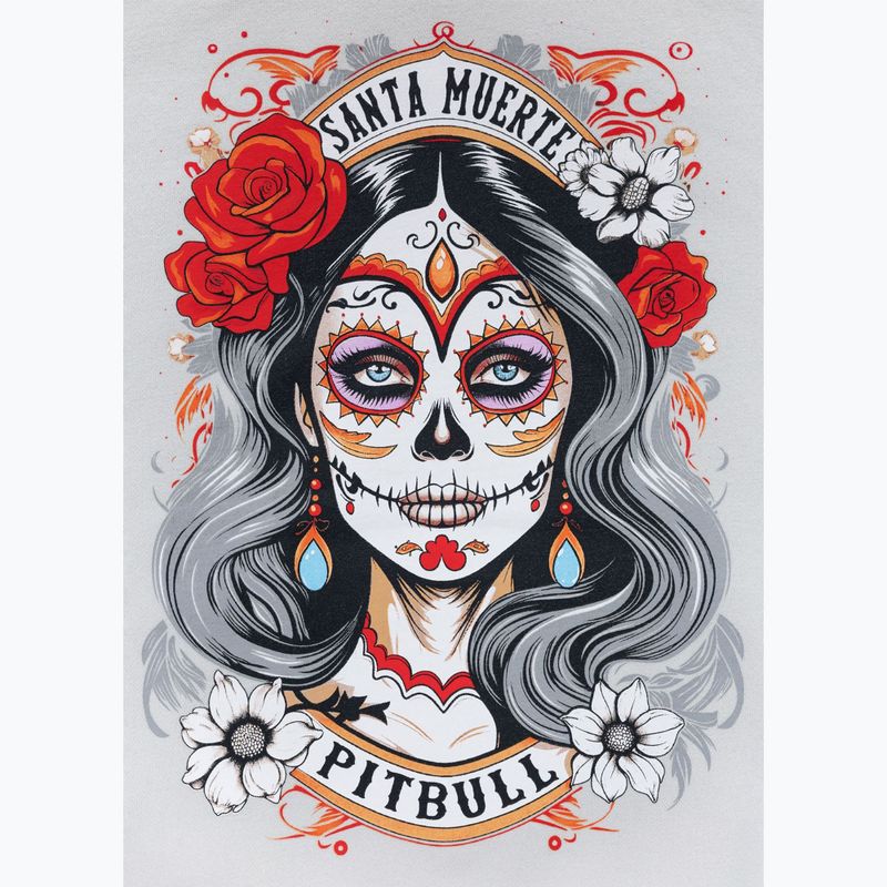 Felpa donna Pitbull Santa Muerte Hooded Zip White Stone 15