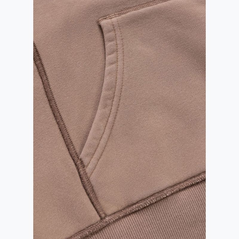 Felpa donna Pitbull Skull Surf Hooded Zip chocolate mousse 13