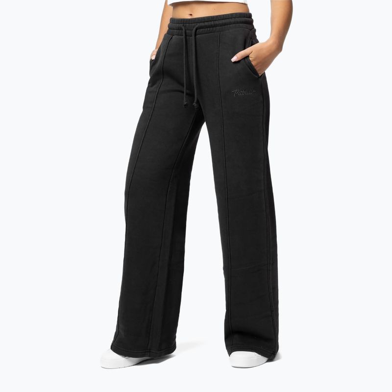 Pantaloni donna Pitbull Lovia Wide washed dark graphite 3