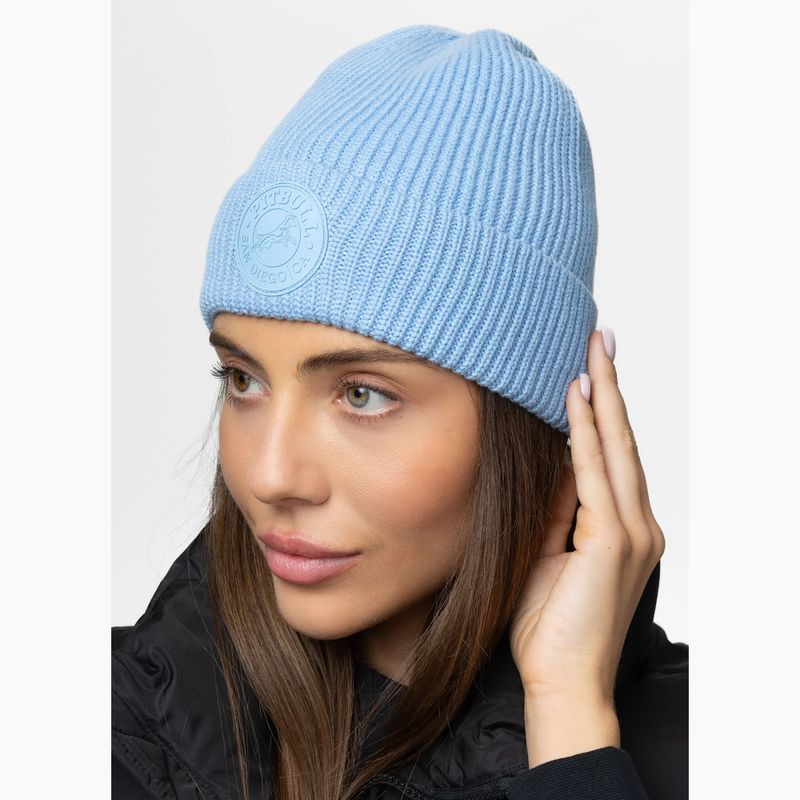 Berretto invernale Pitbull Beanie San Diego Ca light blue 4