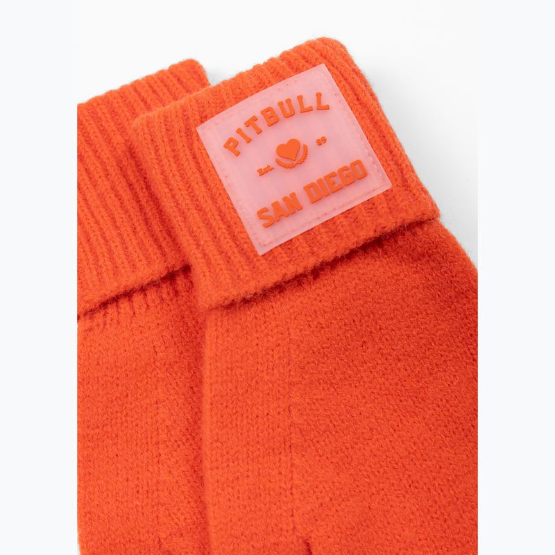 Guanti Pitbull Love PB fluorescent orange 2