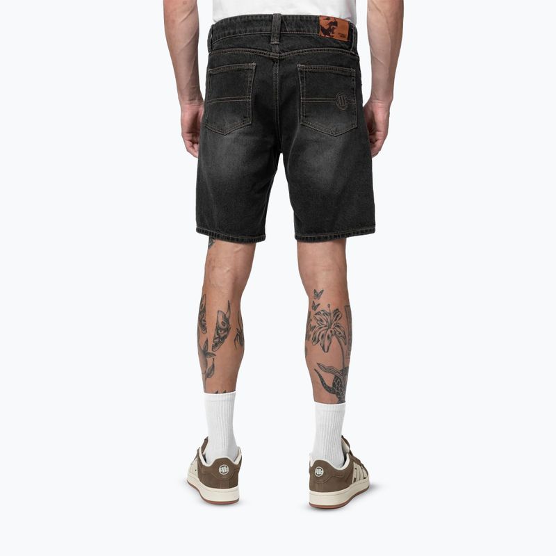 Pantaloncini da uomo Pitbull Bayside Jeans Pocket neri 3