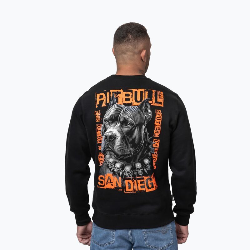 Felpa uomo Pitbull Crewneck Blacky black 3