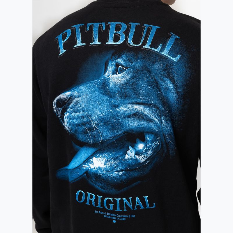 Felpa uomo Pitbull Crewneck Midnight Black 4