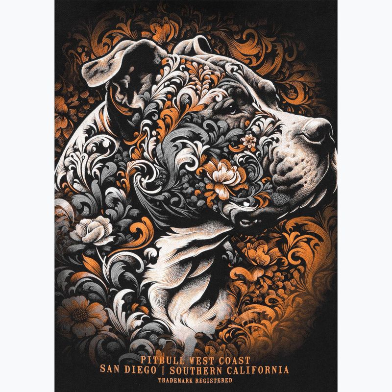 Felpa uomo Pitbull Tattoo Hooded black 5