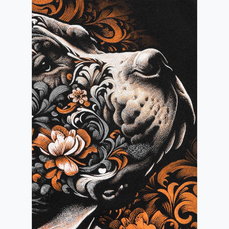 Felpa uomo Pitbull Tattoo Hooded black 6