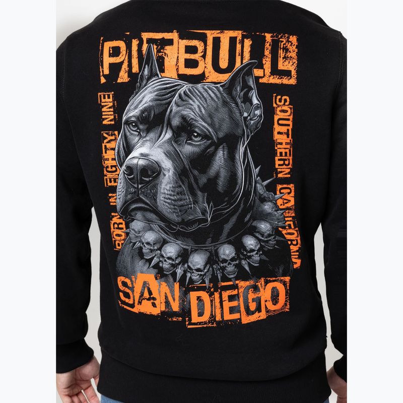 Felpa uomo Pitbull Blacky Hooded black 3