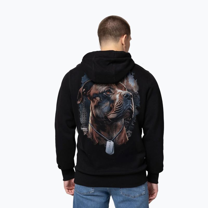 Felpa uomo Pitbull Hero Hooded black 2
