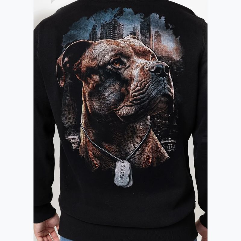Felpa uomo Pitbull Hero Hooded black 3