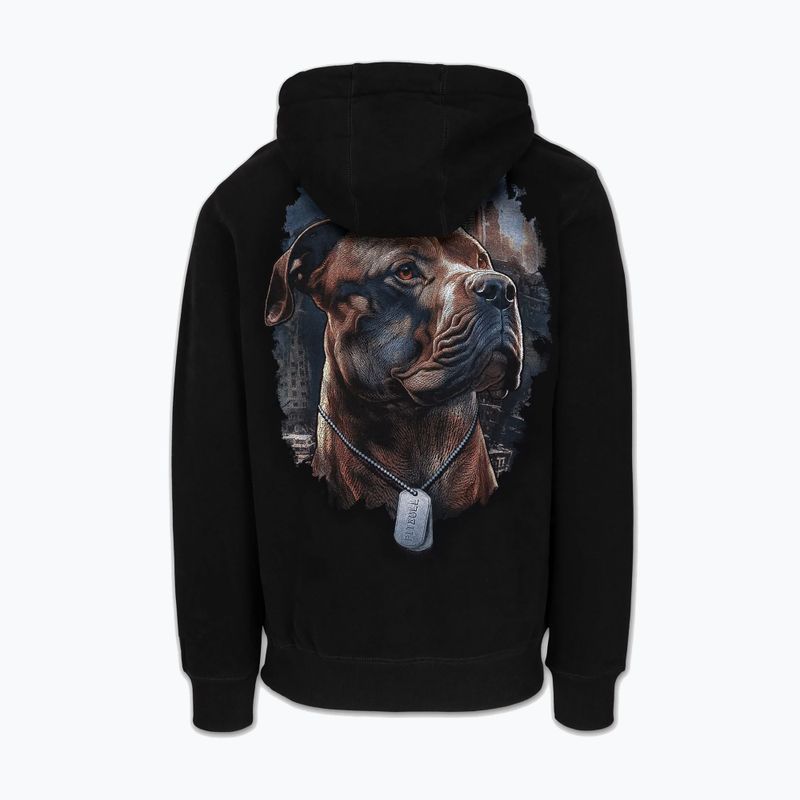 Felpa uomo Pitbull Hero Hooded black 2